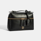 Kadın Siyah Mini Deri El Çantası