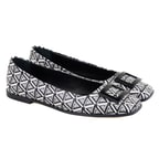 Kadın Siyah Monogram Babet