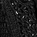 Kadın Siyah Monogram Logolu Omuz Çantası 