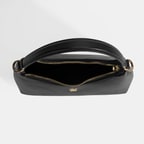 Kadın Siyah Omuz Askılı Mini Deri El Çantası