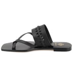 Kadın Siyah Parmak Arası Deri Terlik