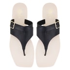 Kadın Siyah Parmak Arası Deri Terlik