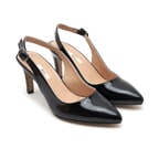 Kadın Siyah Rugan Klasik Ayakkabı