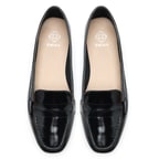 Kadın Siyah Rugan Loafer