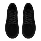 Kadın Siyah Süet Deri Günlük Ayakkabı