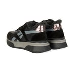 Kadın Siyah Süet Deri Spor Ayakkabı