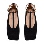 Kadın Siyah Süet Mary Jane Babet