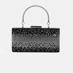 Kadın Siyah Taş Detaylı Gece El Çantası