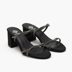 Kadın Siyah Taşlı Abiye Terlik