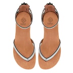 Kadın Siyah Taşlı Parmak Arası Sandalet