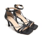 Kadın Siyah Taşlı Sandalet