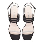 Kadın Siyah Taşlı Saten Abiye Ayakkabı