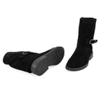 Kadın Siyah Toka Aksesuarlı Bot