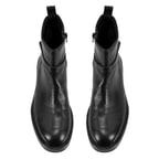 Kadın Siyah Toka Aksesuarlı Deri Bot