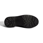 Kadın Siyah Toka Aksesuarlı Kalın Tabanlı Deri Loafer