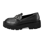 Kadın Siyah Toka Detaylı Loafer