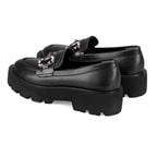 Kadın Siyah Toka Detaylı Loafer