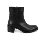 Kadın Siyah Topuklu Deri Bot