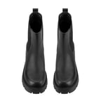 Kadın Siyah Topuklu Deri Bot