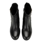 Kadın Siyah Topuklu Deri Bot