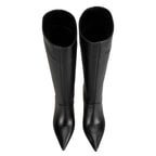 Kadın Siyah Topuklu Deri Çizme