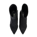 Kadın Siyah Topuklu Süet Bot