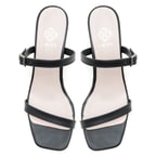 Kadın Siyah Topuklu Terlik