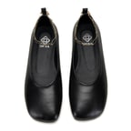 Kadın Siyah Zincir Detaylı Babet