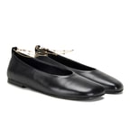 Kadın Siyah Zincir Detaylı Babet