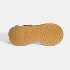 Kadın Taba Ayarlanabilir Tokalı Deri Detaylı Dolgu Topuklu Süet Sandalet