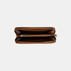 Kadın Taba Deri Fermuarlı Cüzdan