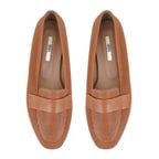 Kadın Taba Deri Loafer