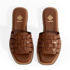 Kadın Taba Deri Terlik