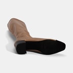 Kadın Taba Kalın Topuklu Stretch Çizme