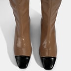 Kadın Taba Kalın Topuklu Stretch Çizme