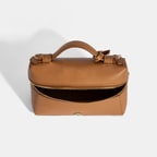 Kadın Taba Omuz Askılı Mini Deri El Çantası