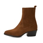 Kadın Taba Topuklu Süet Bot