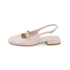 Kadın Ten Ayarlanabilir Tokalı Deri Babet