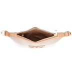 Kadın Ten Deri Biyeli Kanvas Omuz Çantası