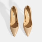 Kadın Ten Deri Topuklu Klasik Ayakkabı