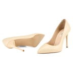 Kadın Ten Klasik Deri Stiletto