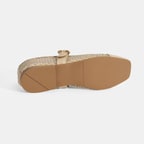 Kadın Ten Toka Aksesuarlı File Babet