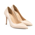 Kadın Ten Topuklu Deri Stiletto