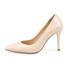 Kadın Ten Topuklu Deri Stiletto