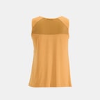 Kadın Turuncu Deri Detaylı Perforeli Bluz