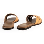 Kadın Turuncu Deri Terlik