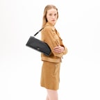 Kadın Turuncu Mini Süet Etek 