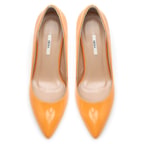 Kadın Turuncu Rugan Klasik Ayakkabı