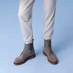 Kadın Vizon Bağcıklı Süet Deri Postal Bot