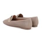 Kadın Vizon Deri Loafer